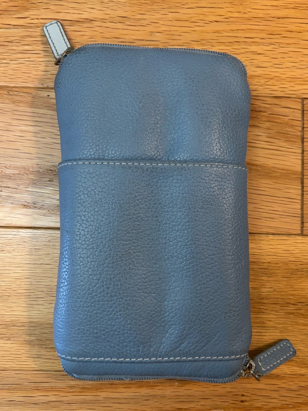Levenger double ended Eyeglass Case with exterior pocket